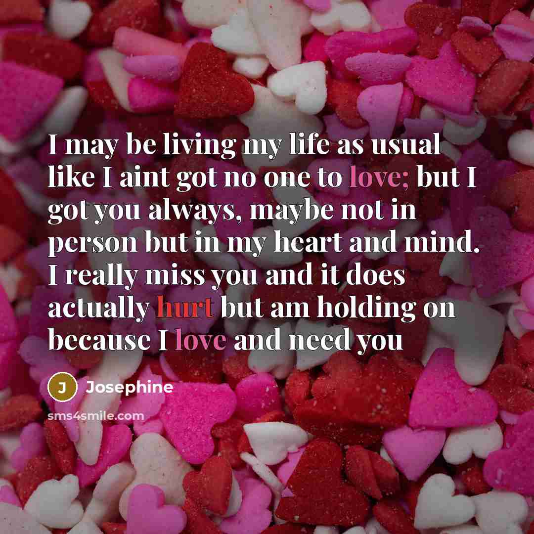 “I may be living my life as usual like I…” quote by Josephine