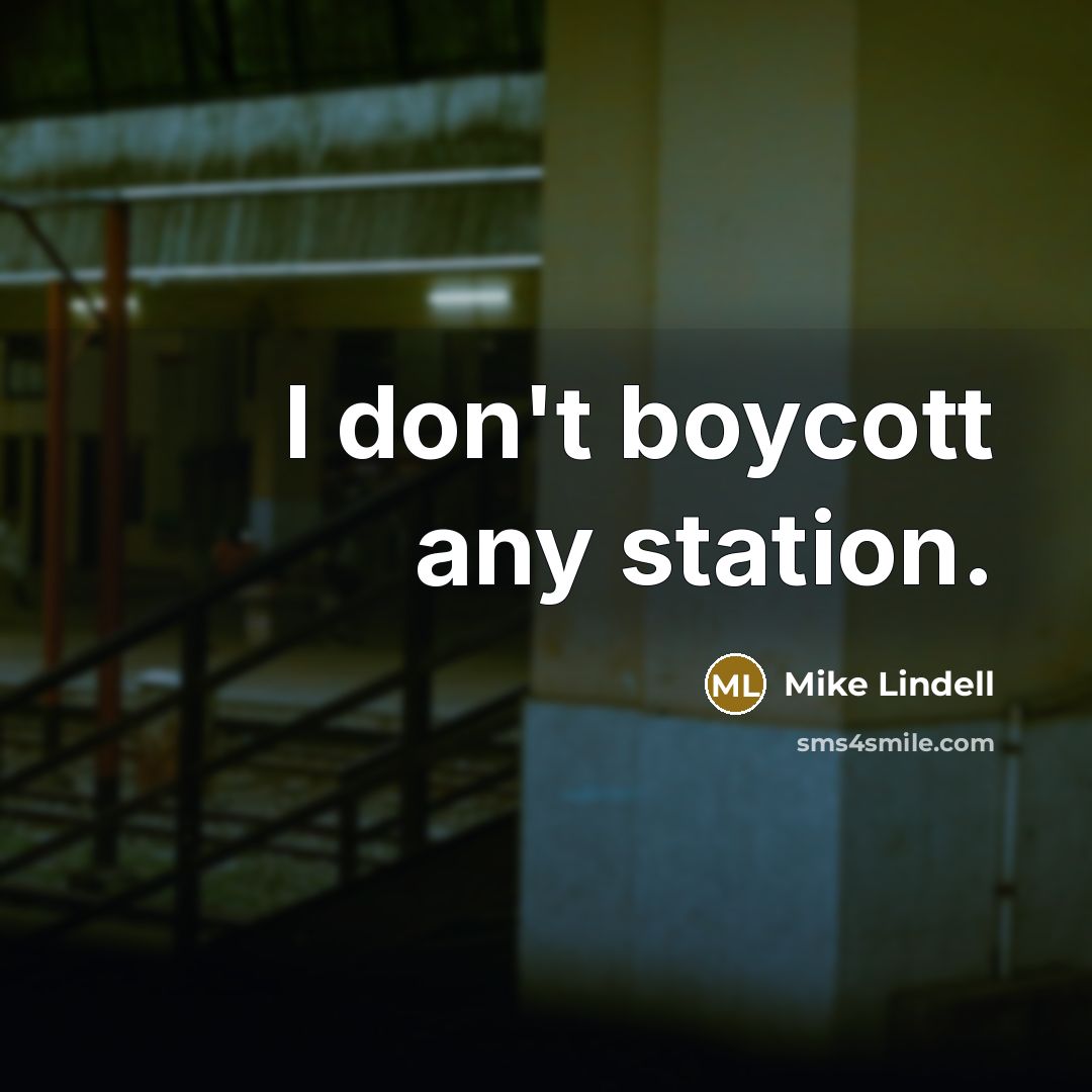 “I don't boycott any station.…” quote by Mike Lindell