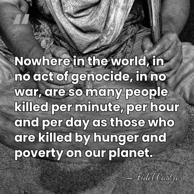 Nowhere in the world, in no act of genocide, in no war,&hellip; - Fidel Castro