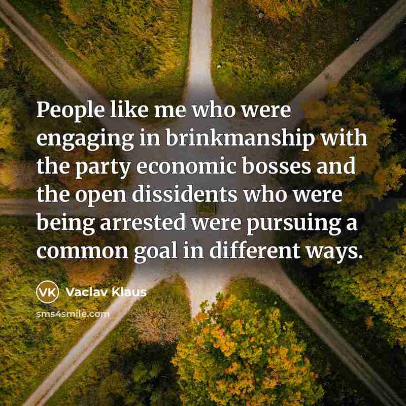“People like me who were engaging in brinkmanship with the…” quote by Vaclav Klaus