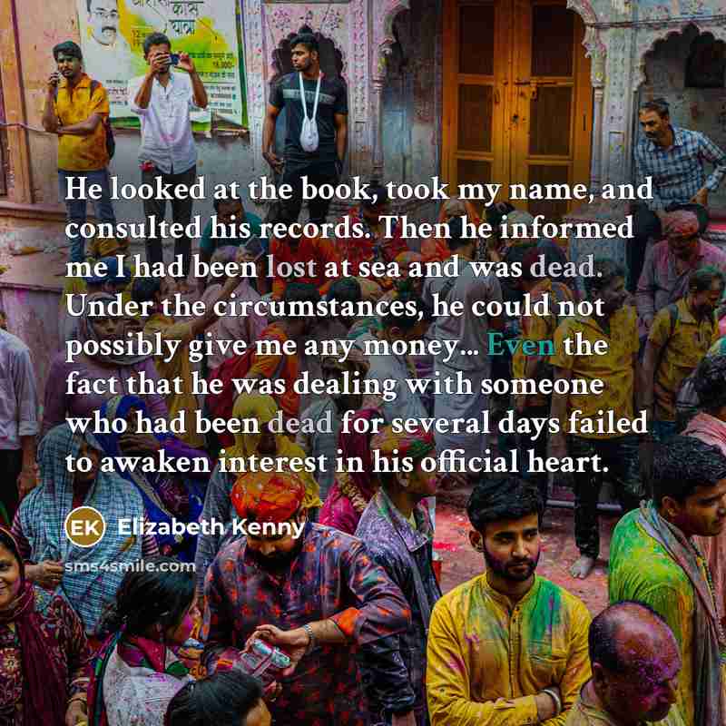 “He looked at the book, took my name, and consulted…” quote by Elizabeth Kenny
