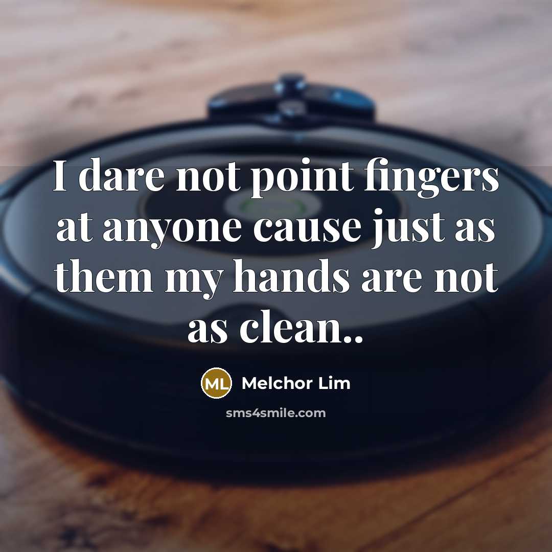“I dare not point fingers at anyone cause just as them my hands are not as clean..” quote by Melchor Lim