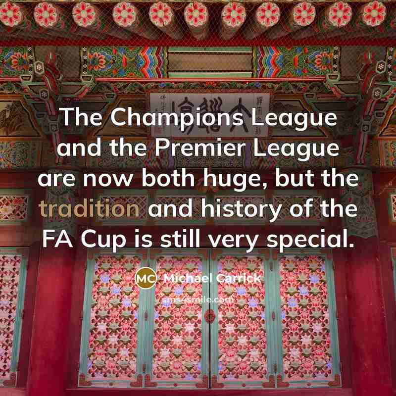 “The Champions League and the Premier League are now both…” quote by Michael Carrick