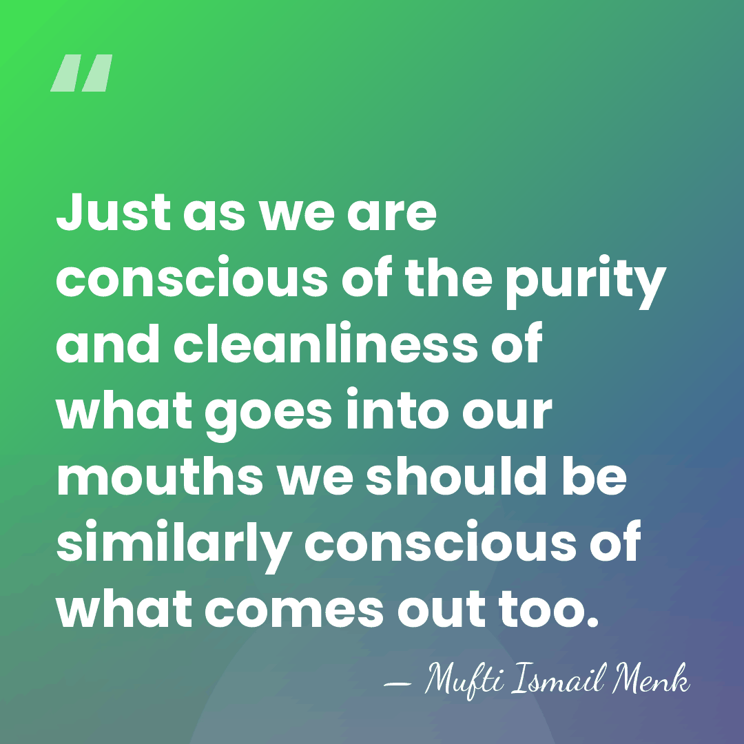 Just as we are conscious of the purity and cleanliness of what&hellip; - Mufti Ismail Menk