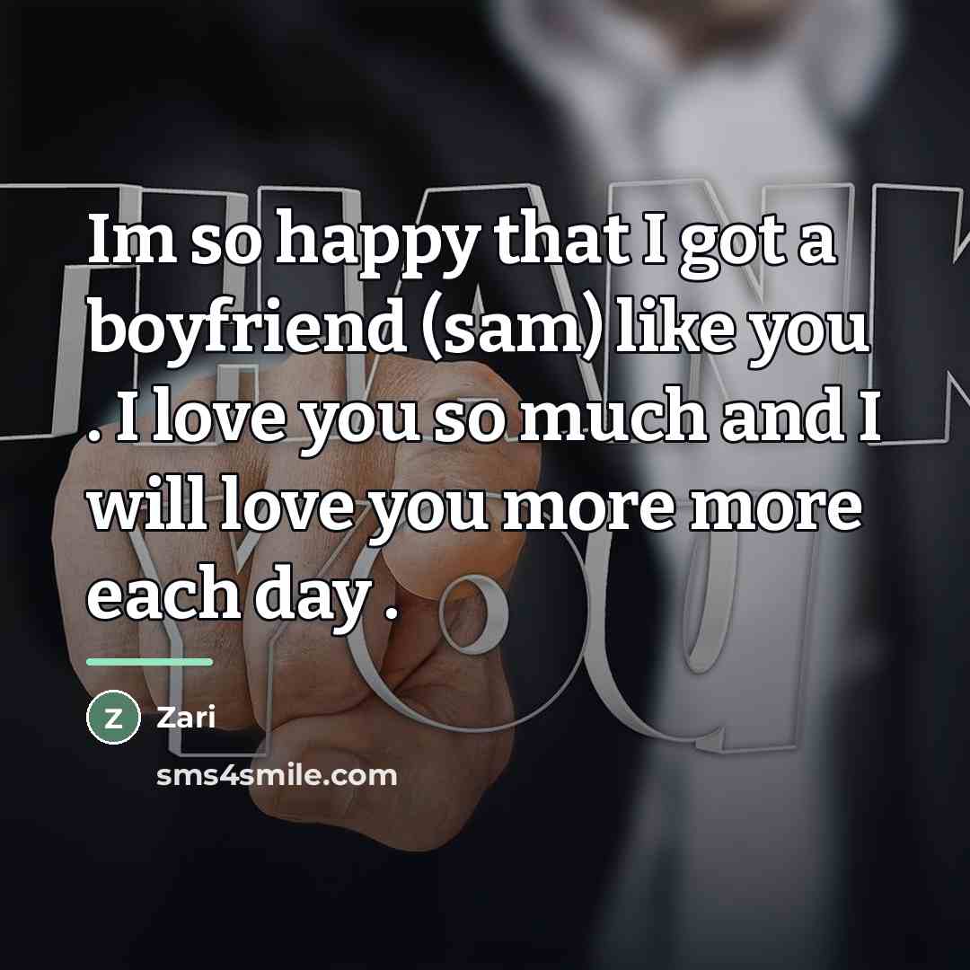 “Im so happy that I got a boyfriend (sam) like…” quote by Zari
