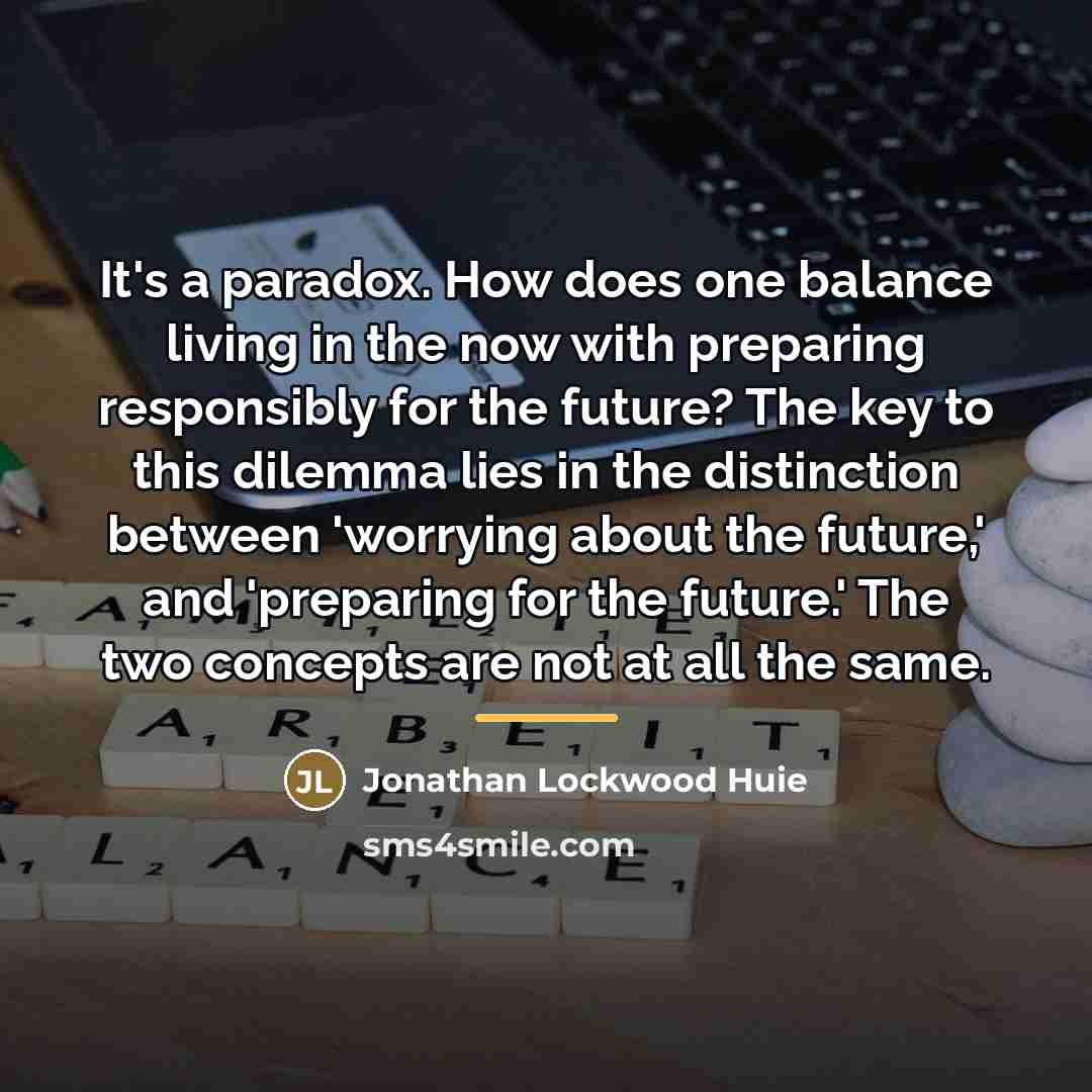 “It's a paradox. How does one balance living in the…” quote by Jonathan Lockwood Huie