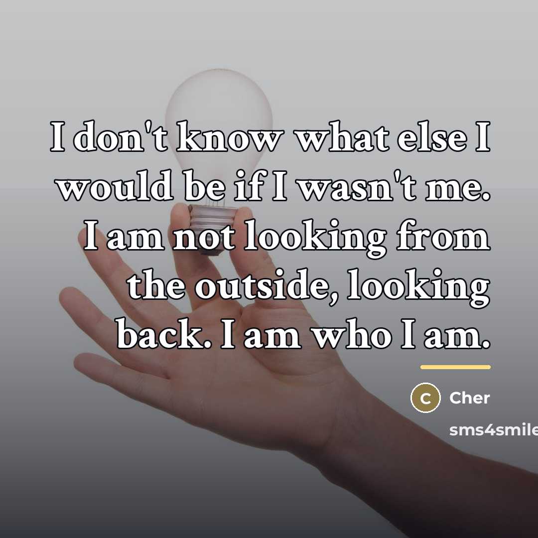 “I don't know what else I would be if I…” quote by Cher