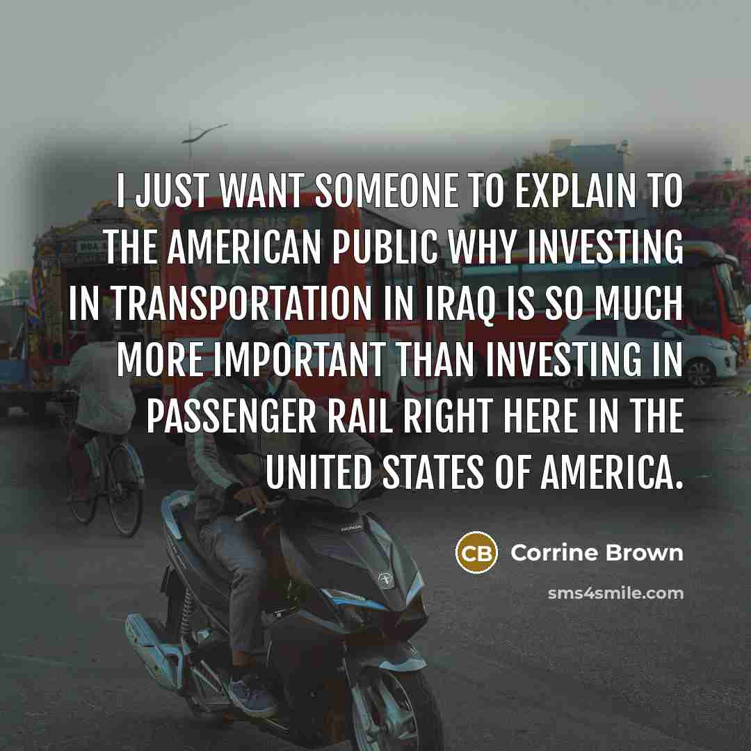“I just want someone to explain to the American public…” quote by Corrine Brown
