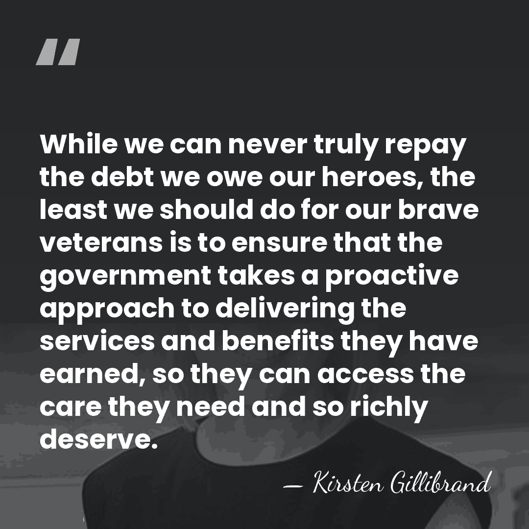 While we can never truly repay the debt we owe our heroes,&hellip; - Kirsten Gillibrand