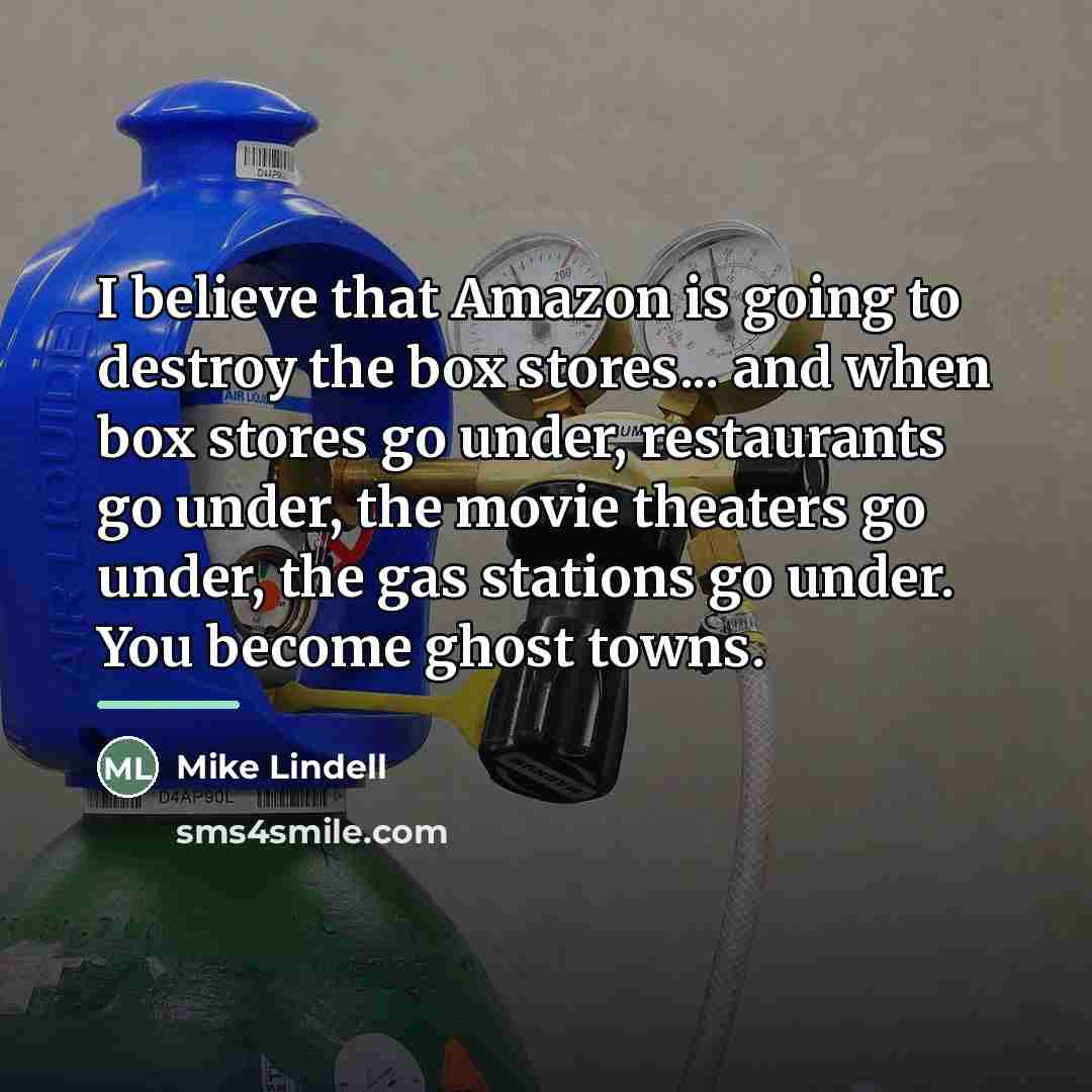 “I believe that Amazon is going to destroy the box…” quote by Mike Lindell