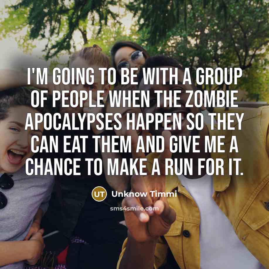 “I'm going to be with a group of people when…” quote by Unknow Timmi