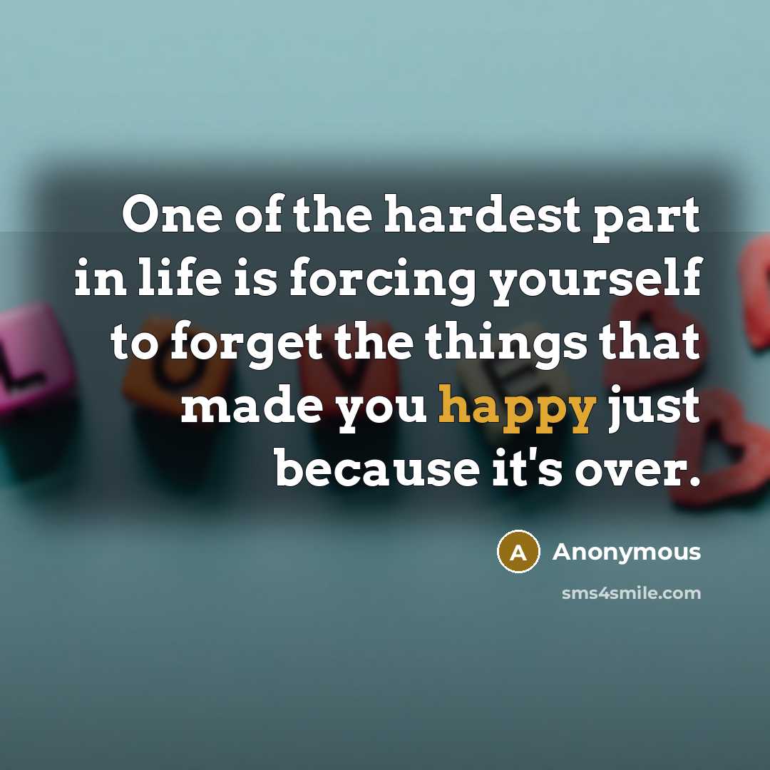 “One of the hardest part in life is forcing yourself…” quote by Anonymous