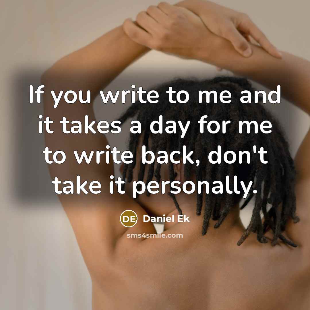 “If you write to me and it takes a day…” quote by Daniel Ek