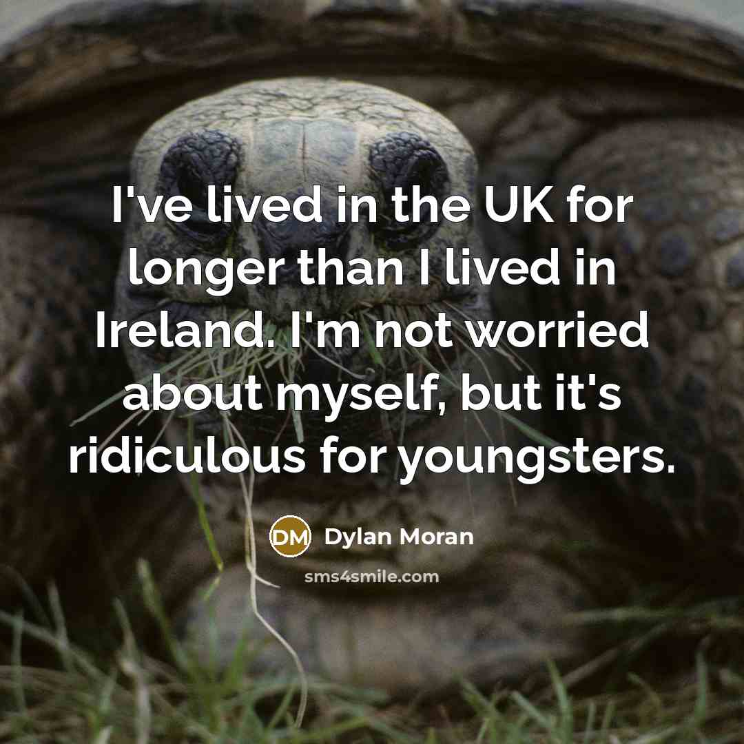 “I've lived in the UK for longer than I lived…” quote by Dylan Moran