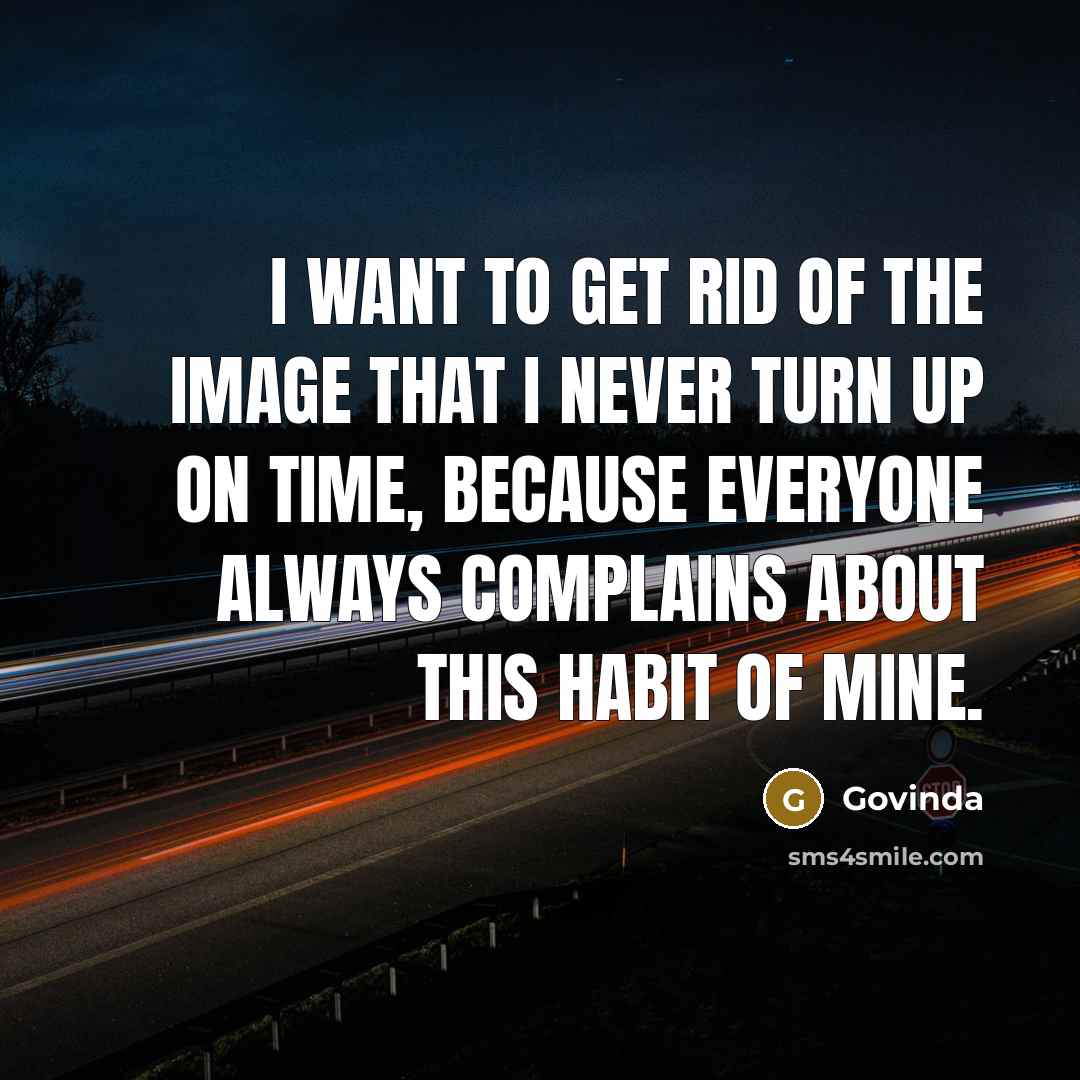 “I want to get rid of the image that I…” quote by Govinda