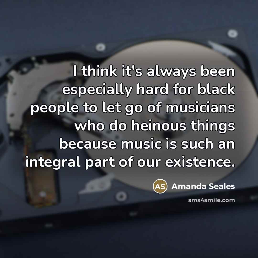 “I think it's always been especially hard for black people…” quote by Amanda Seales