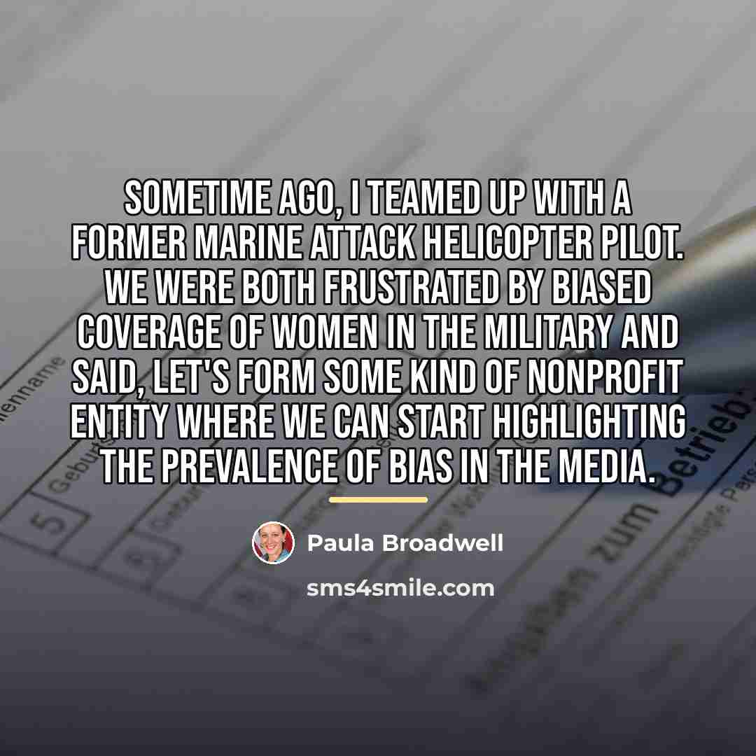 “Sometime ago, I teamed up with a former Marine attack…” quote by Paula Broadwell