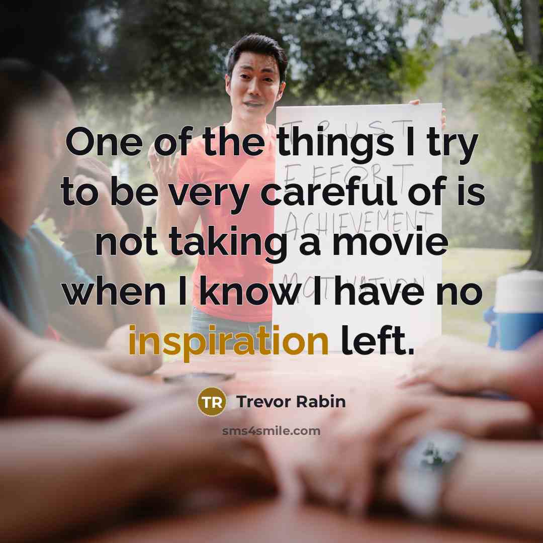 “One of the things I try to be very careful…” quote by Trevor Rabin