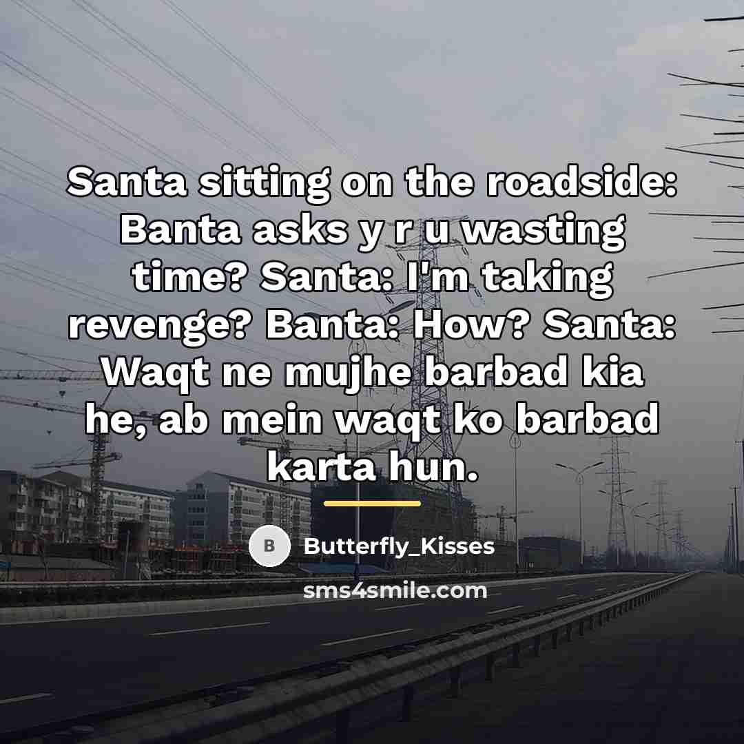 “Santa sitting on the roadside: Banta asks y r u…” quote by Butterfly_Kisses