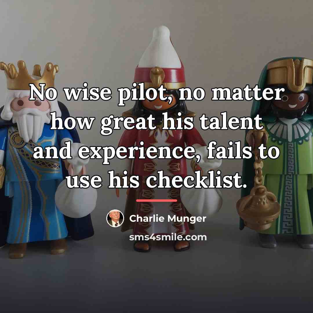 “No wise pilot, no matter how great his talent and…” quote by Charlie Munger