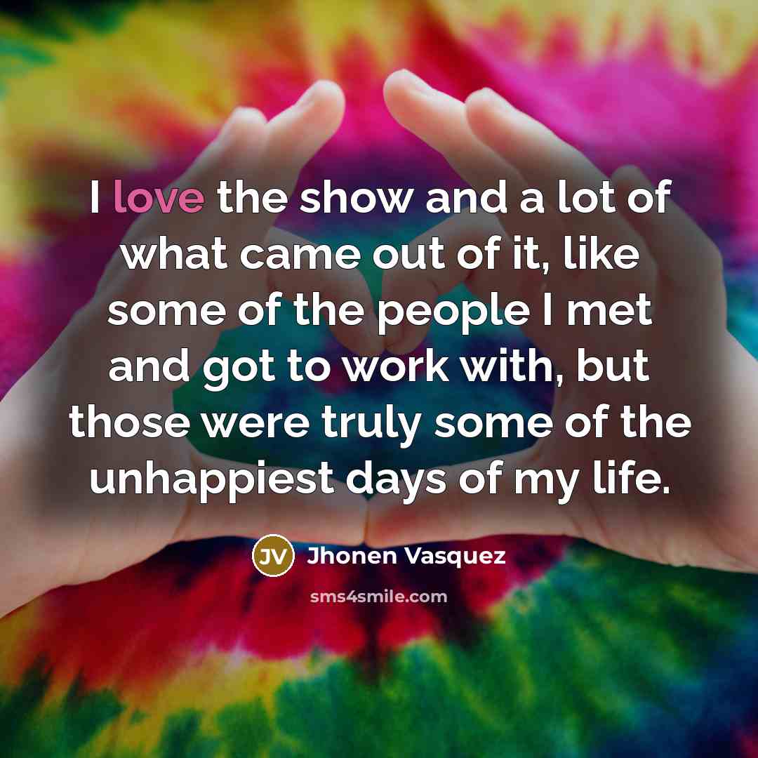 “I love the show and a lot of what came…” quote by Jhonen Vasquez