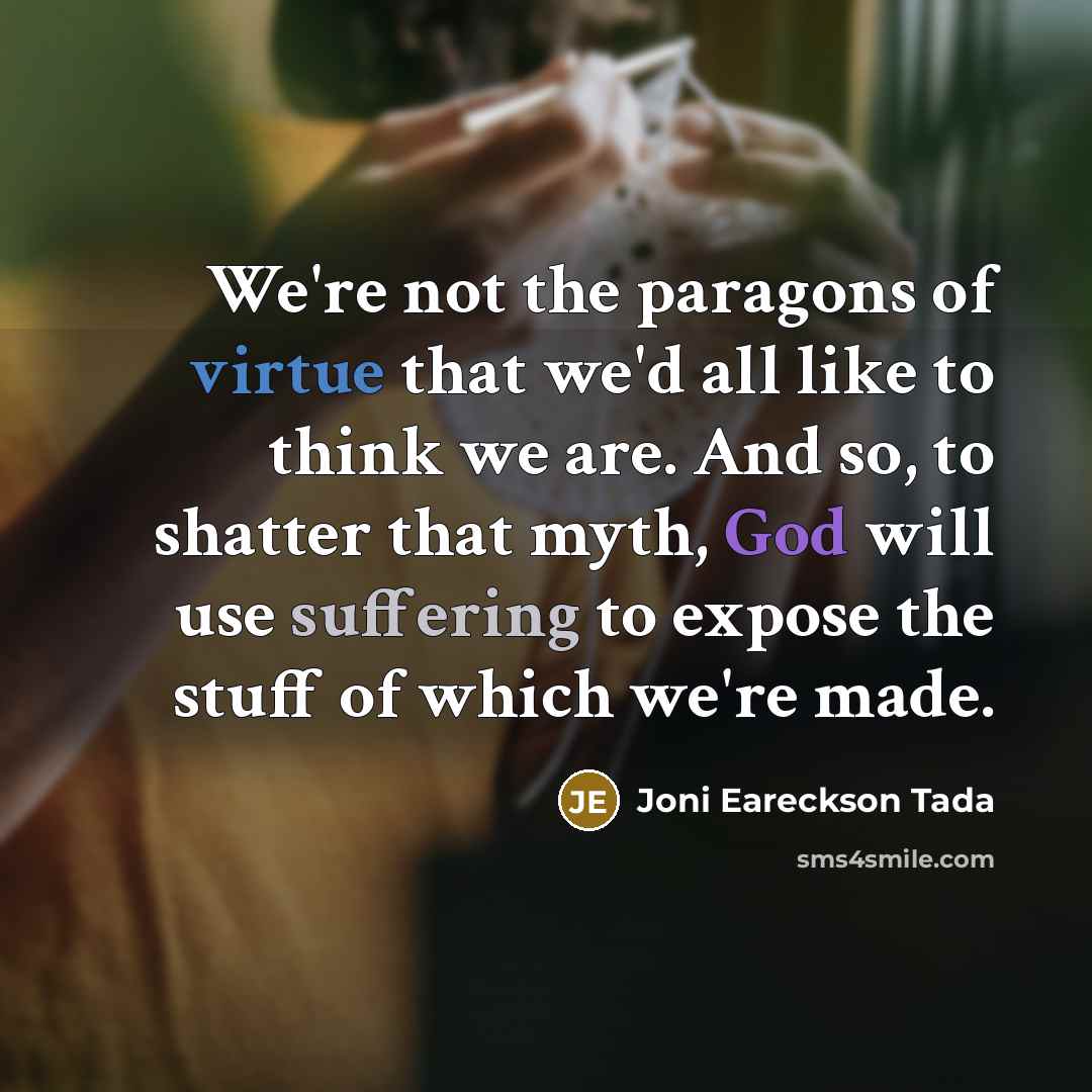 “We're not the paragons of virtue that we'd all like…” quote by Joni Eareckson Tada