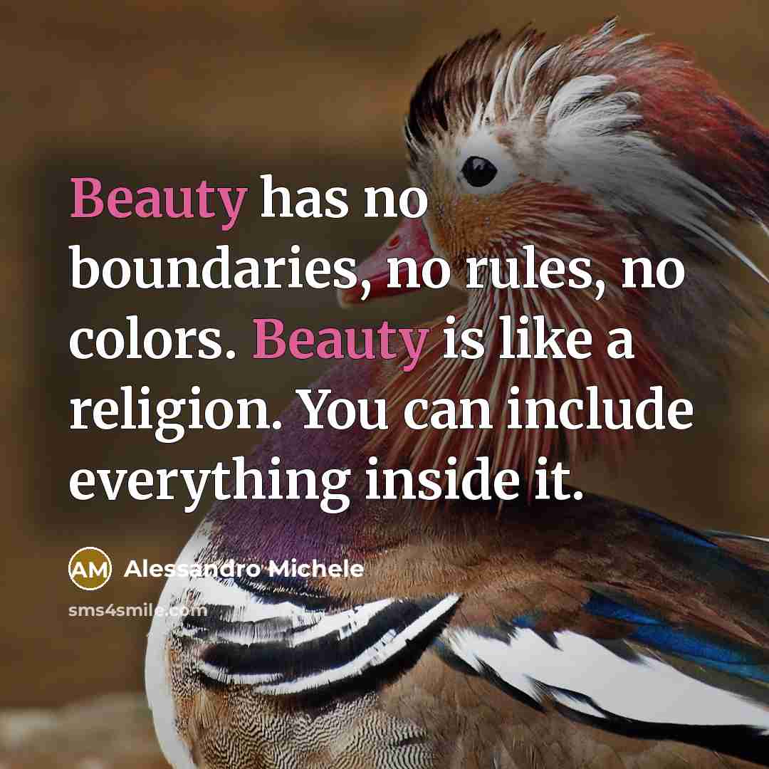 “Beauty has no boundaries, no rules, no colors. Beauty is…” quote by Alessandro Michele