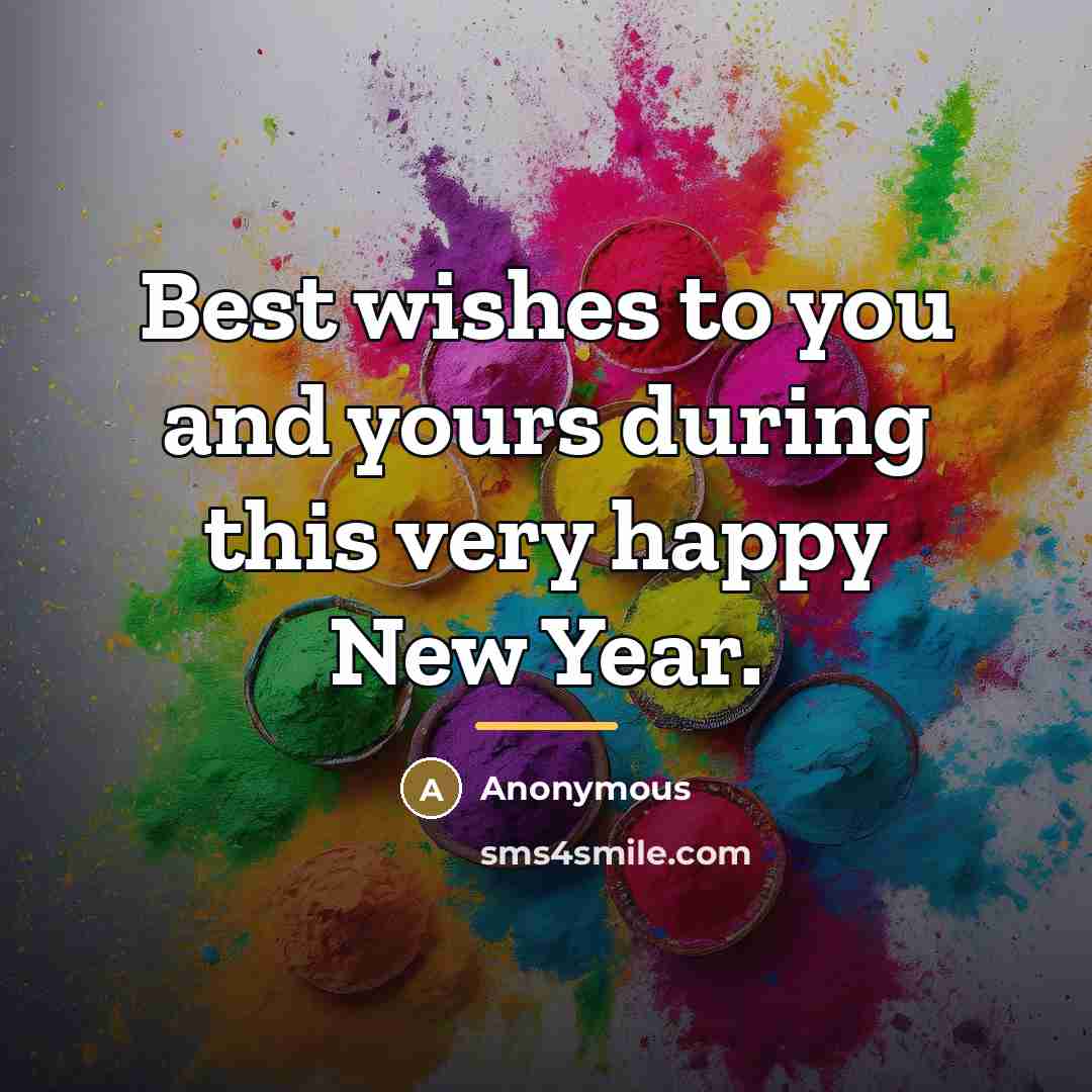 “Best wishes to you and yours during this very happy…” quote by Anonymous
