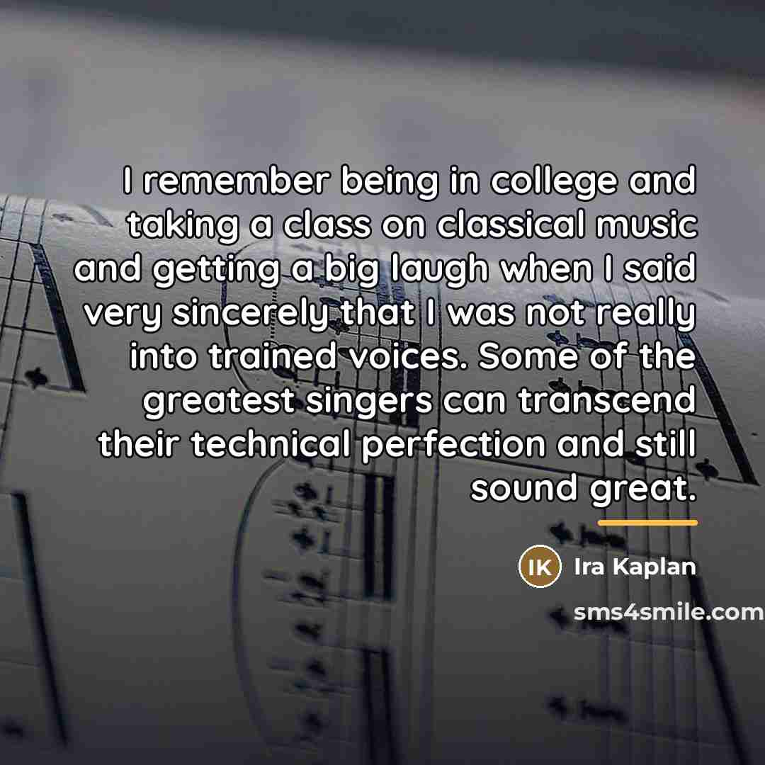 “I remember being in college and taking a class on…” quote by Ira Kaplan