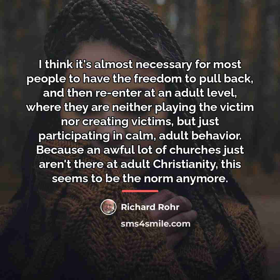 “I think it's almost necessary for most people to have…” quote by Richard Rohr