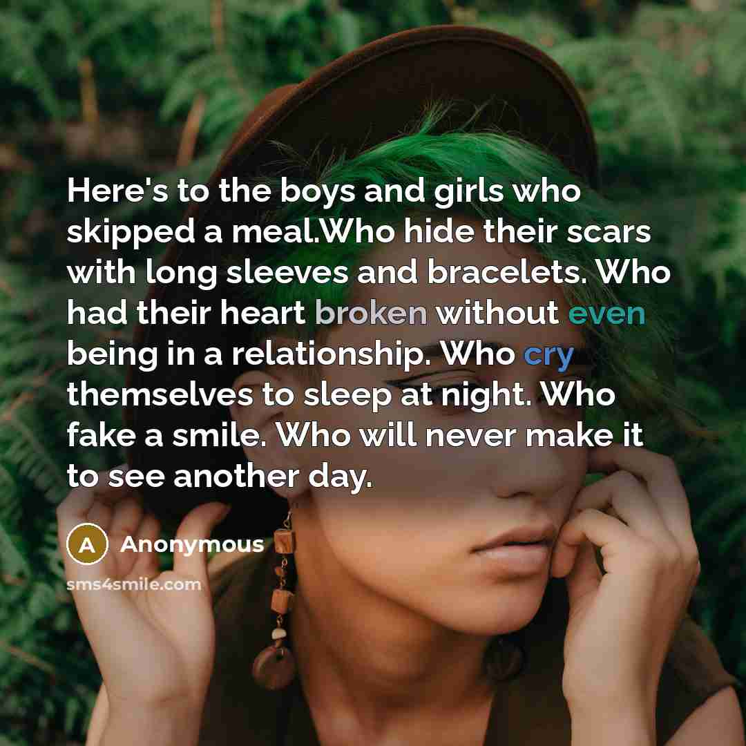 “Here's to the boys and girls who skipped a meal.Who…” quote by Anonymous