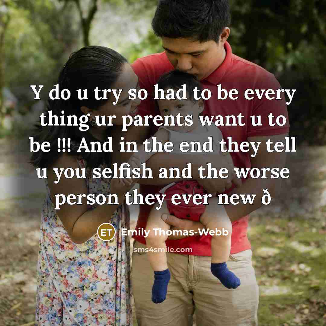 “Y do u try so had to be every thing…” quote by Emily Thomas-Webb