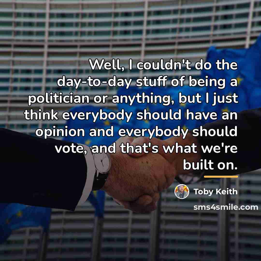 “Well, I couldn't do the day-to-day stuff of being a…” quote by Toby Keith