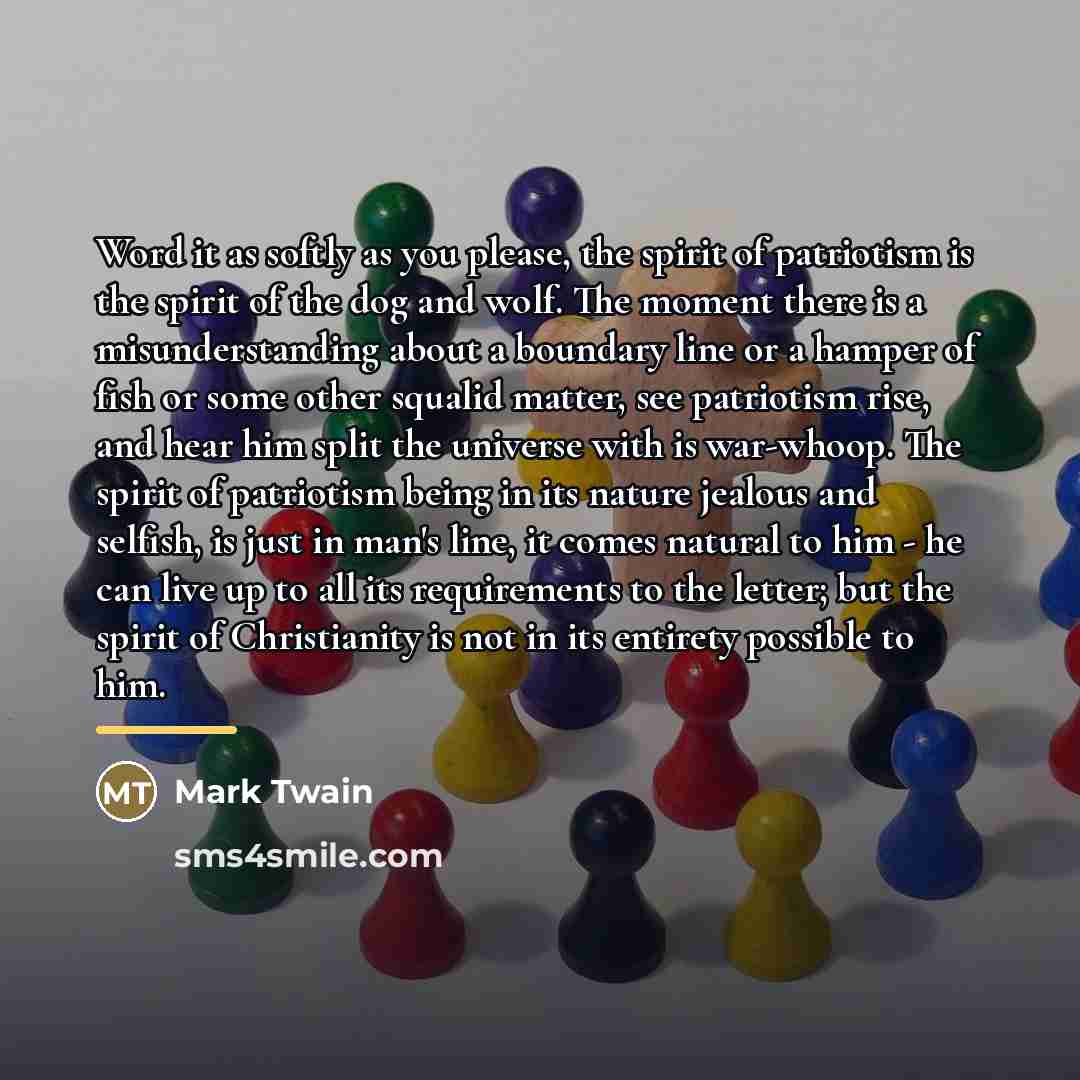 “Word it as softly as you please, the spirit of…” quote by Mark Twain