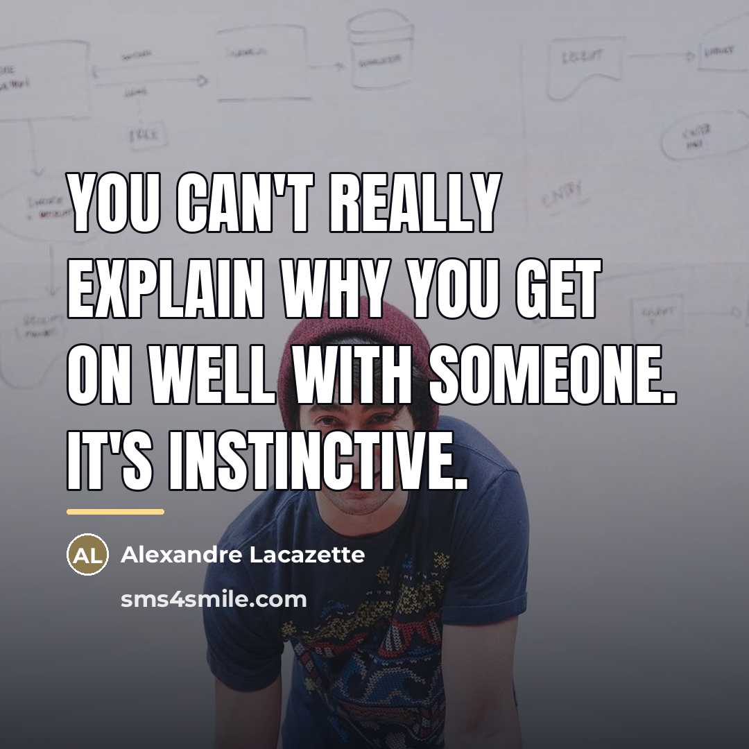 “You can't really explain why you get on well with…” quote by Alexandre Lacazette