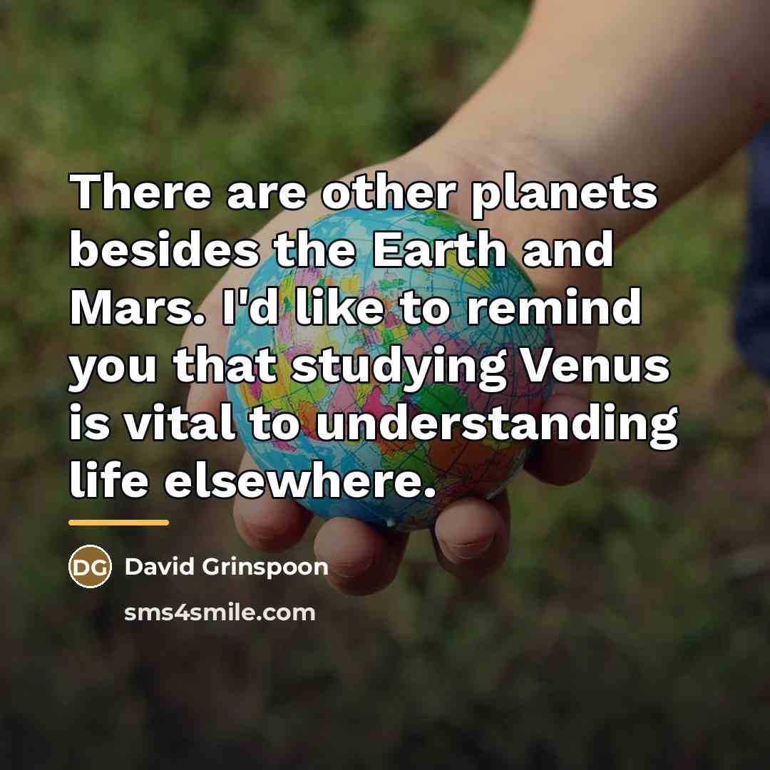 “There are other planets besides the Earth and Mars. I'd…” quote by David Grinspoon