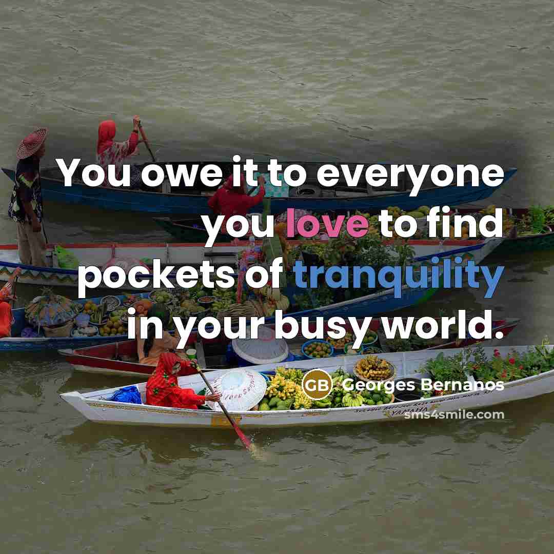 “You owe it to everyone you love to find pockets…” quote by Georges Bernanos