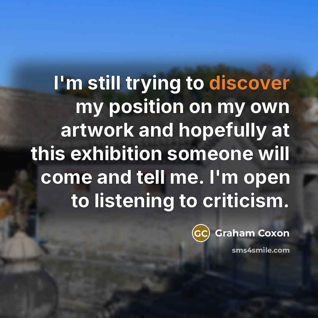 “I'm still trying to discover my position on my own…” quote by Graham Coxon