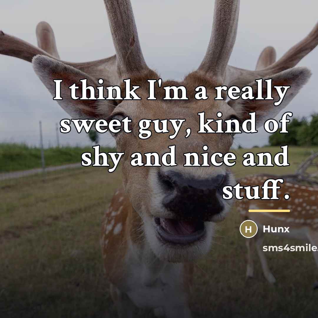 “I think I'm a really sweet guy, kind of shy…” quote by Hunx