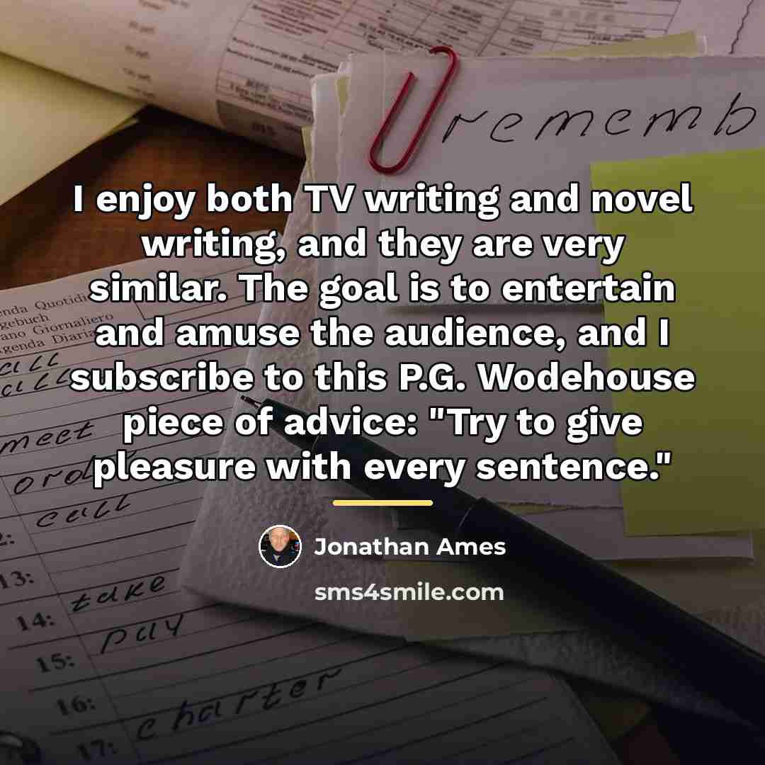 “I enjoy both TV writing and novel writing, and they…” quote by Jonathan Ames