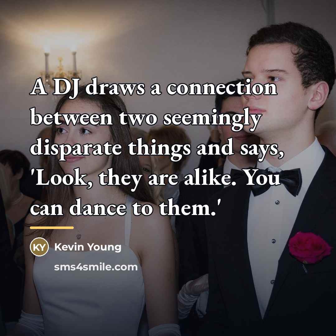 “A DJ draws a connection between two seemingly disparate things…” quote by Kevin Young