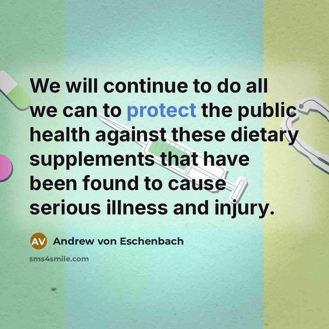 “We will continue to do all we can to protect…” quote by Andrew von Eschenbach