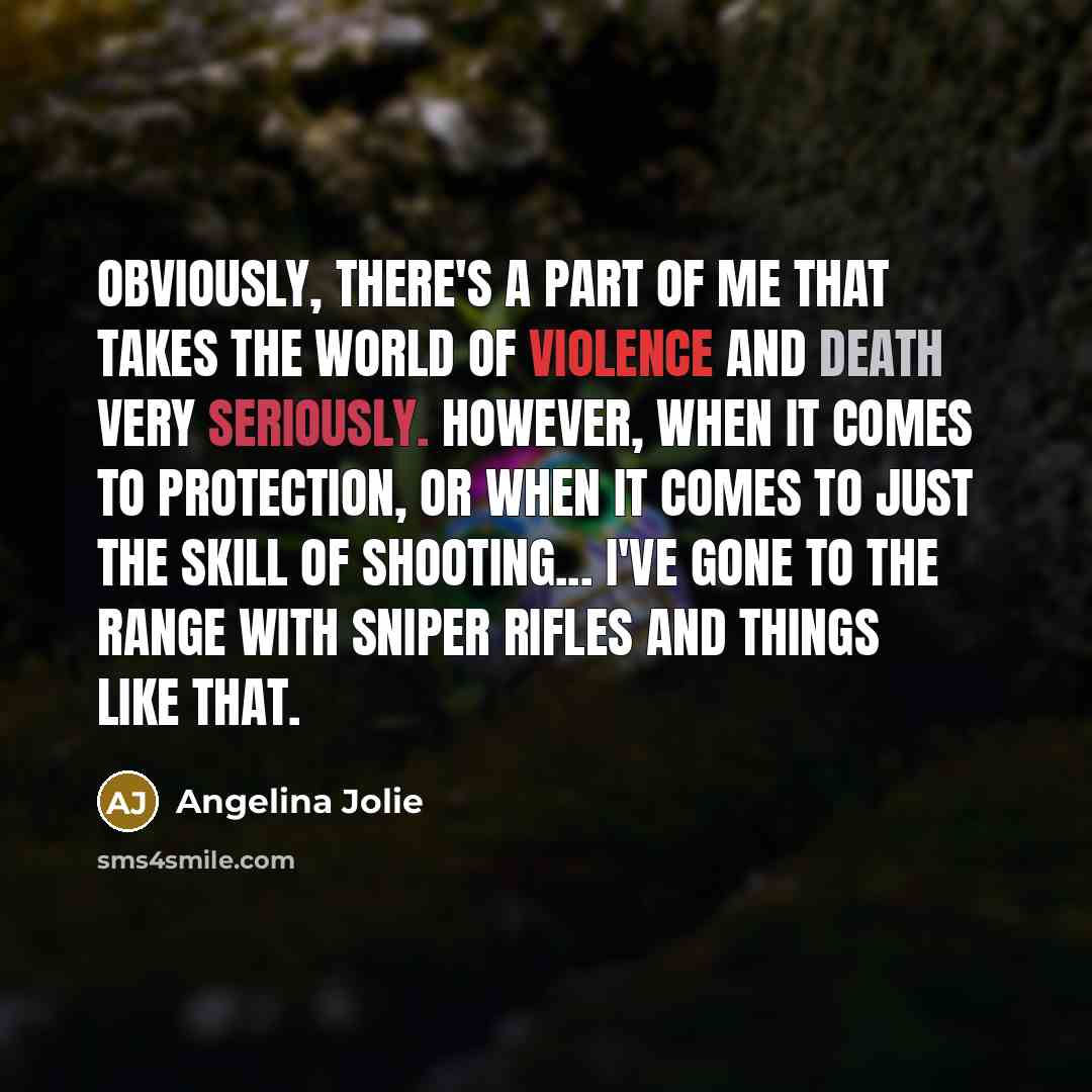 “Obviously, there's a part of me that takes the world…” quote by Angelina Jolie