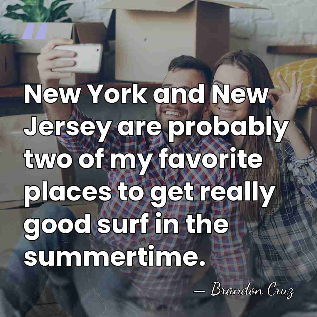 New York and New Jersey are probably two of my favorite places&hellip; - Brandon Cruz