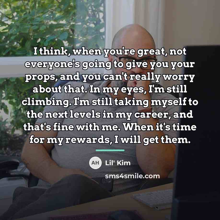 “I think, when you're great, not everyone's going to give…” quote by Lil' Kim