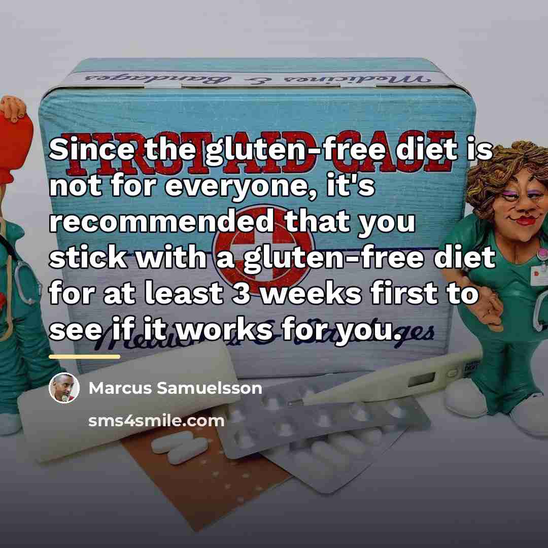 “Since the gluten-free diet is not for everyone, it's recommended…” quote by Marcus Samuelsson