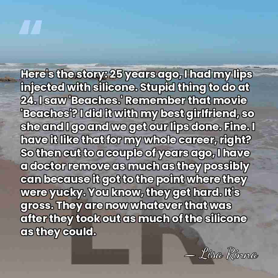 Here's the story: 25 years ago, I had my lips injected with&hellip; - Lisa Rinna