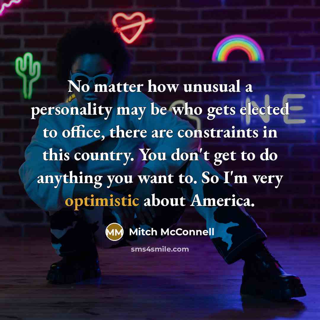“No matter how unusual a personality may be who gets…” quote by Mitch McConnell