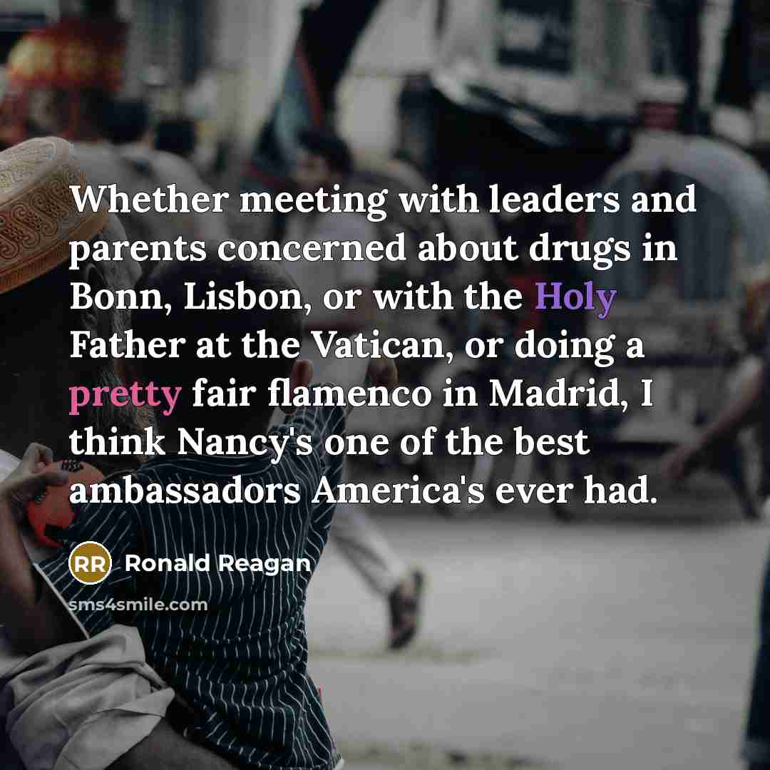 “Whether meeting with leaders and parents concerned about drugs in…” quote by Ronald Reagan