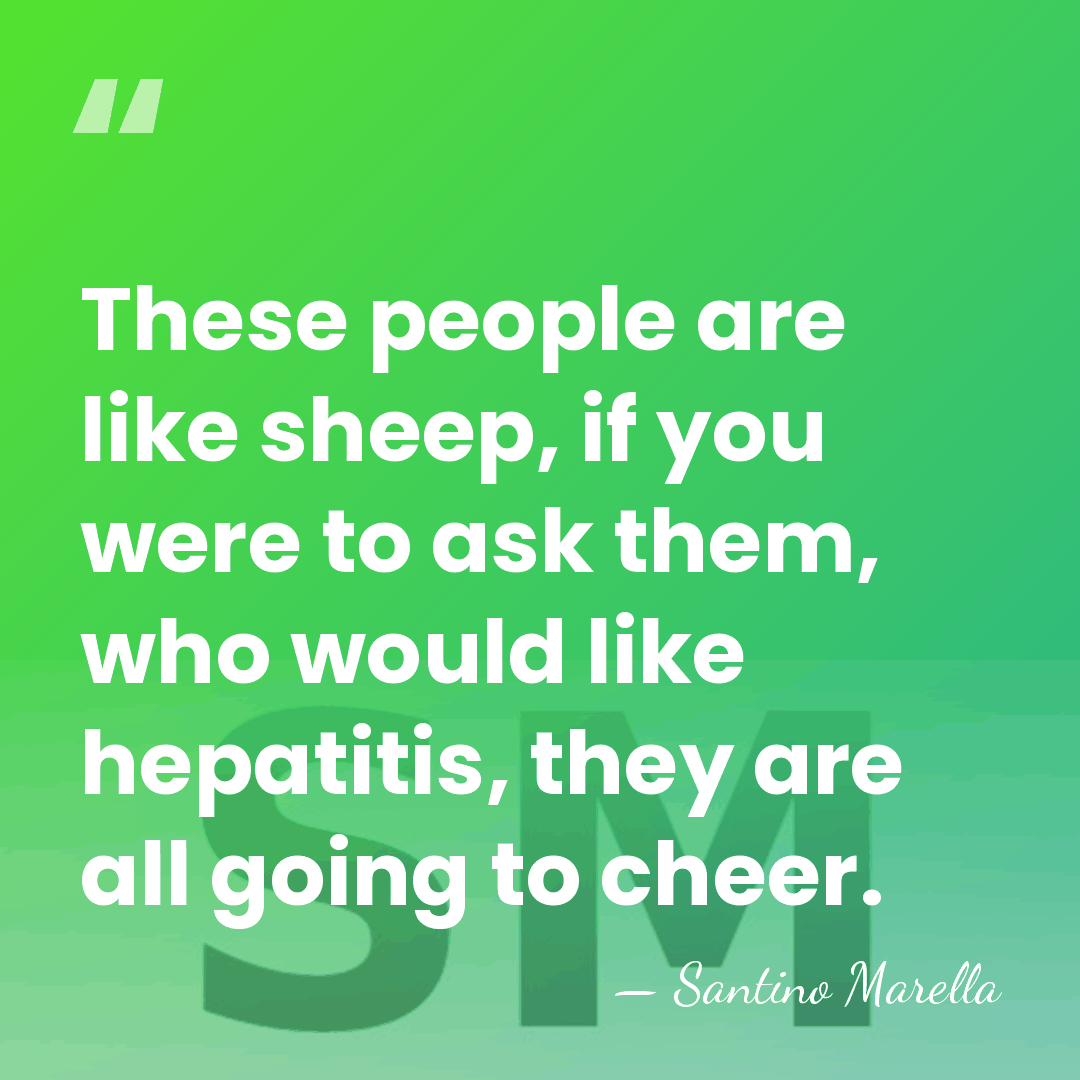 These people are like sheep, if you were to ask them, who&hellip; - Santino Marella